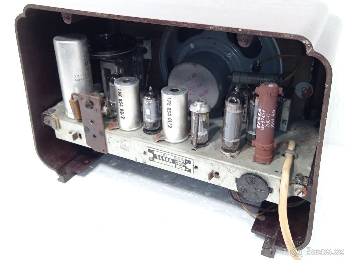 TESLA 420U TRIO - Bakelitové rádio 1956 - 19