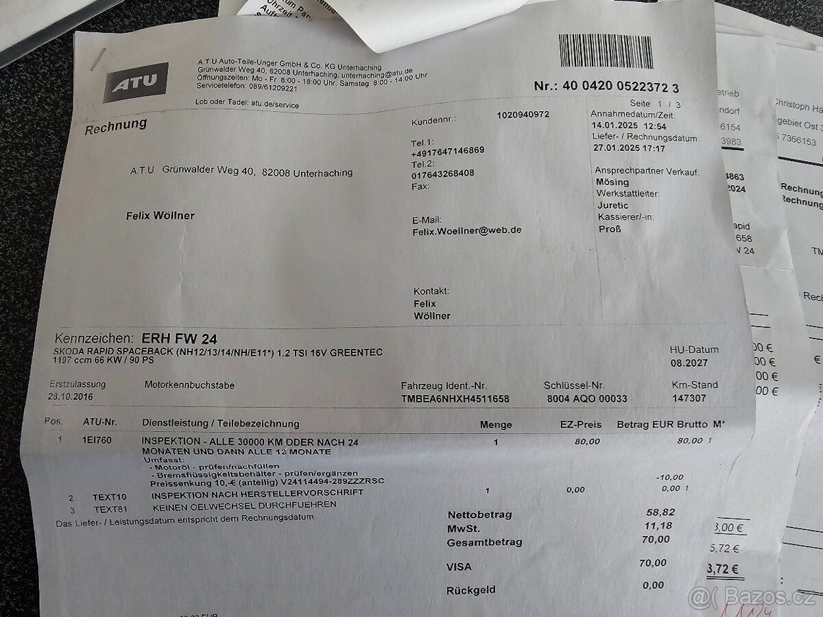 Rapid 1,2 TSi 66KW Ambition 2017 158tkm,ALU KLIMA STK - 19