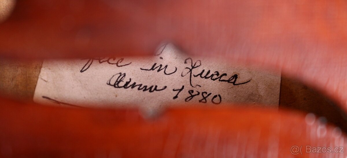 Starožitné ITALSKÉ housle z roku 1880 - 19