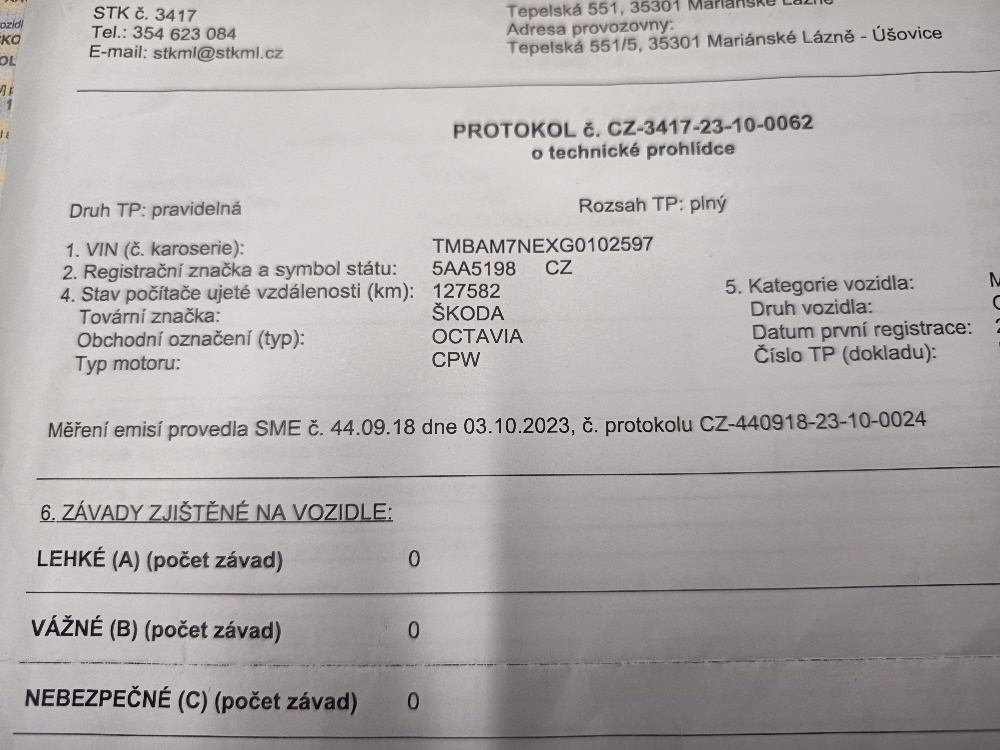 ŠKODA Octavia 1,4TSI CNG Ambition Plus ČR - 19