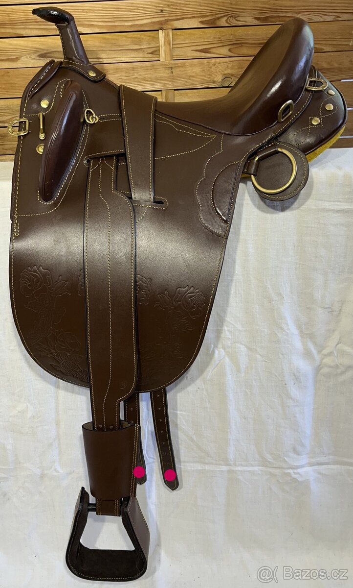 Australské sedlo s hruškou hnědé - 19