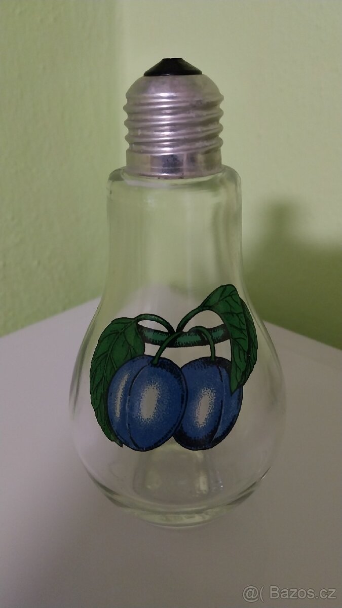 Modrá číše,váza, ozdobné láhve,skleněné džbány - 19