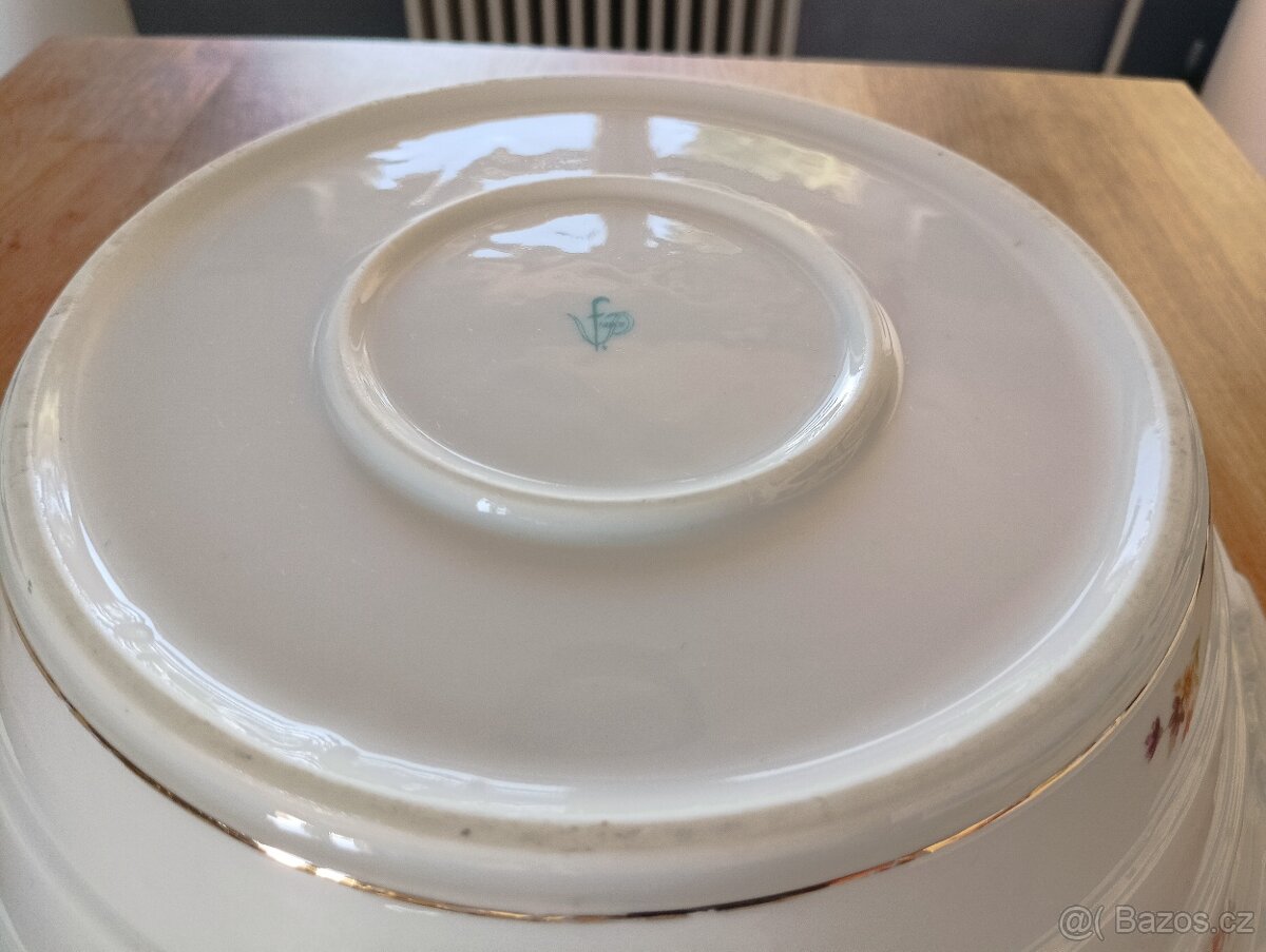 ART DECO PORCELÁNOVÁ TERINA HÁZENKA VD FRANCE - 19