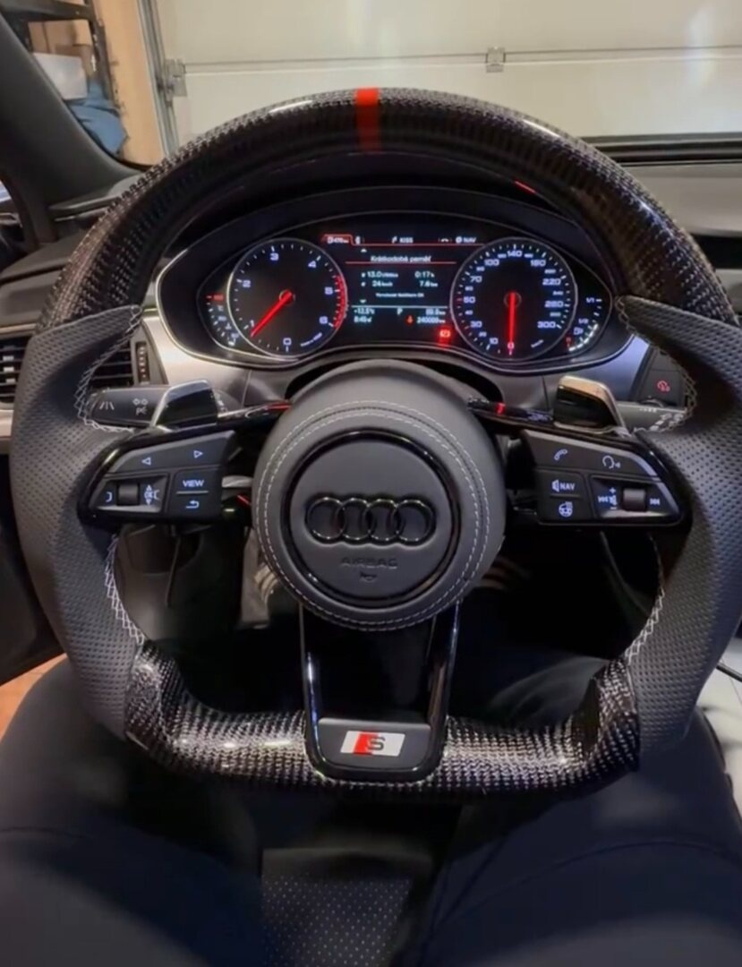 AUDI VOLANT SPORTOVY so START/STOP - DRIVE SELECT karbon - 19