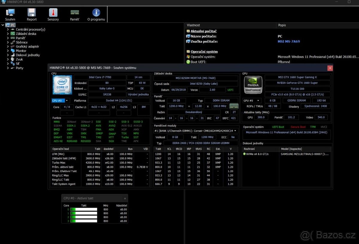 PC sestava, monitor, Intel i7, GTX 1660 Super, Office, Eset - 19