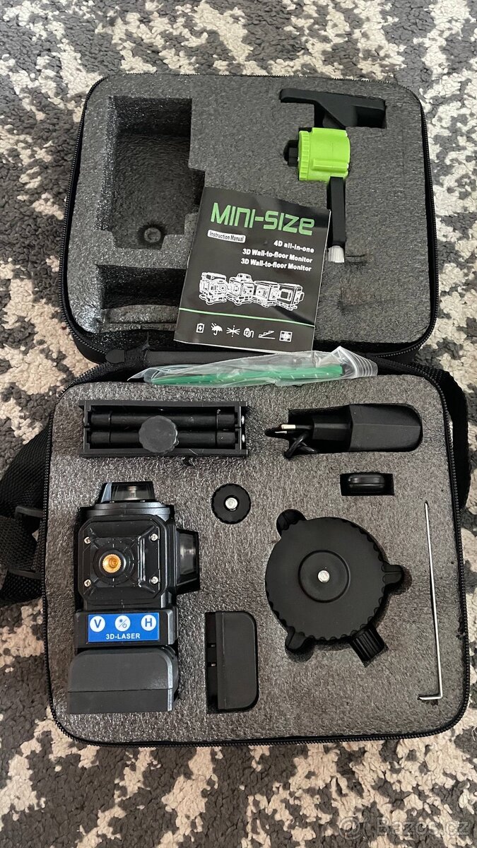 Laserová vodováha MINI 3D / 4D – zelený laser, samonivelace - 19