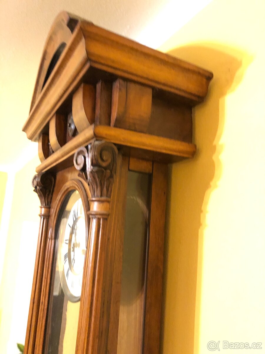 Starožitné hodiny nástěnné pendlovky - 19