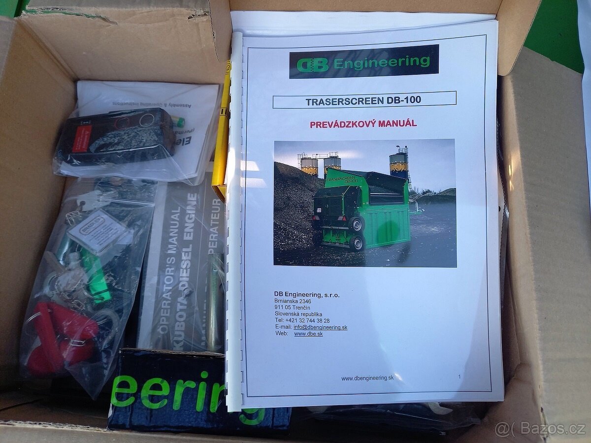 Mobilní prosévačka, třídička Traserscreen DB-100T - 19