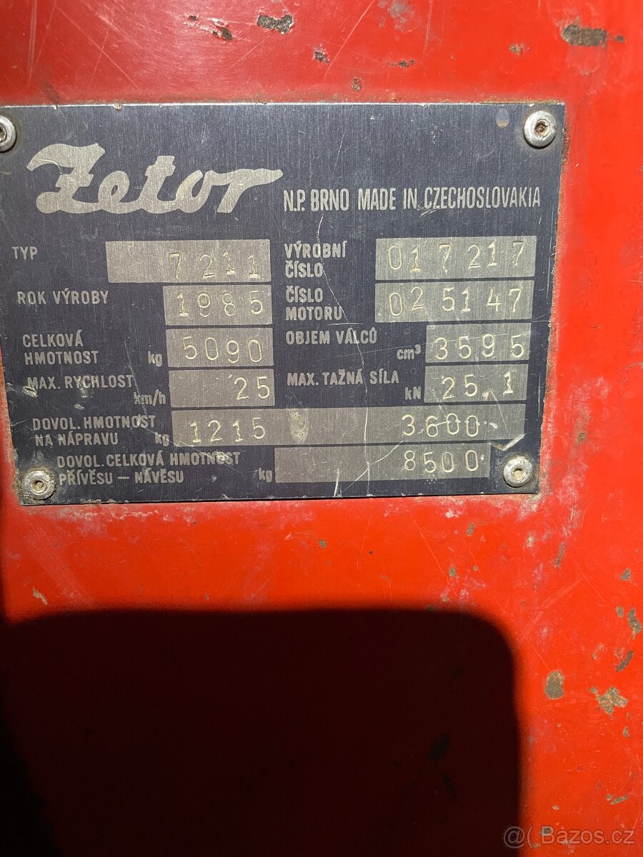Prodám Zetor 7211 rok 1985 - 19