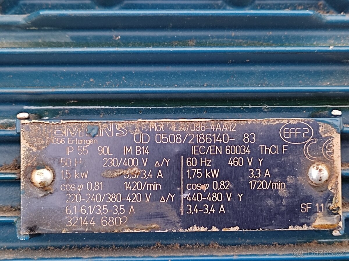 PRODÁM 2 KS ELEKTROMOTOR SIEMENS - 19