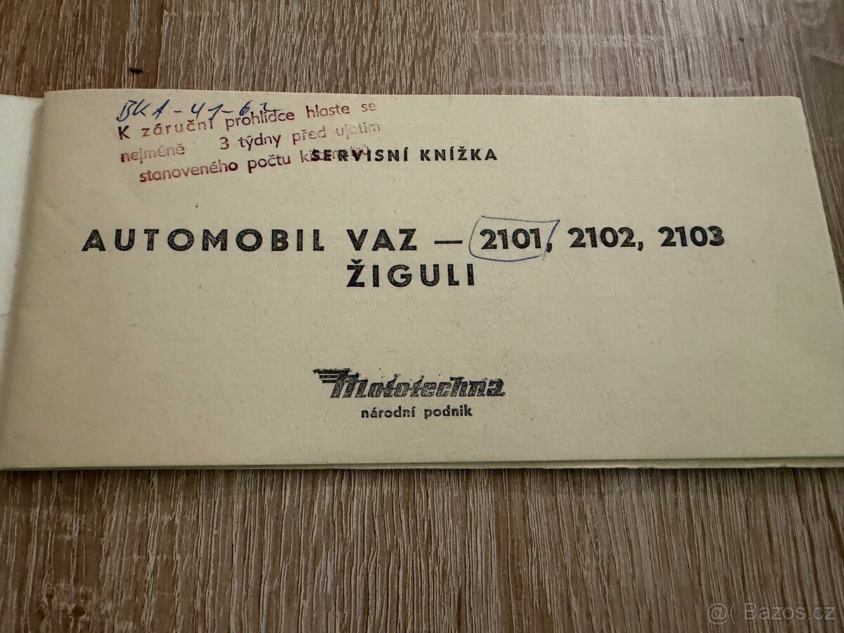 Lada Vaz 2101, původní spz- tp, servisní kniha, eko placeno - 19
