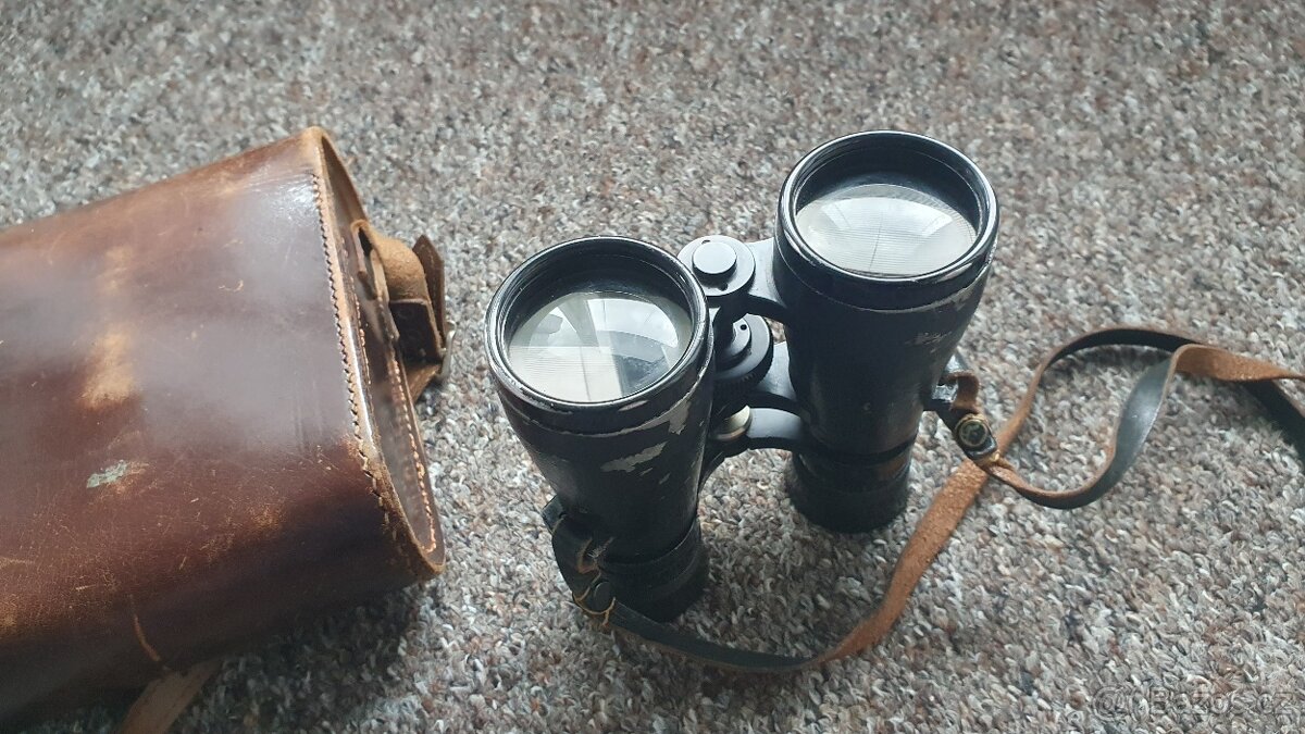 Starožitný dalekohled -kukatko + pouzdro, dalekohled 6x40 - 19