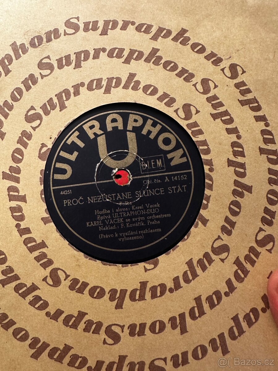 Staré šelakové gamofonové desky - 71 ks - 19