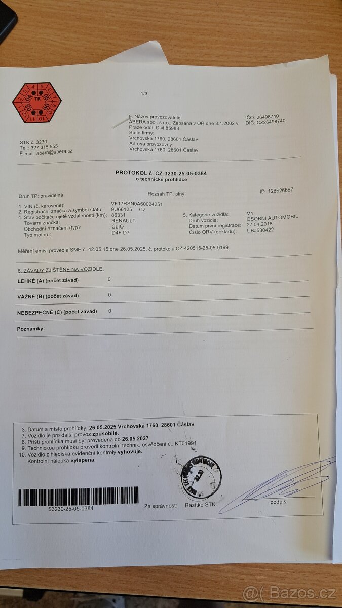 Renault Clio Kombi, 1.2i / 1.MAJ ČR, 81 000km - 19