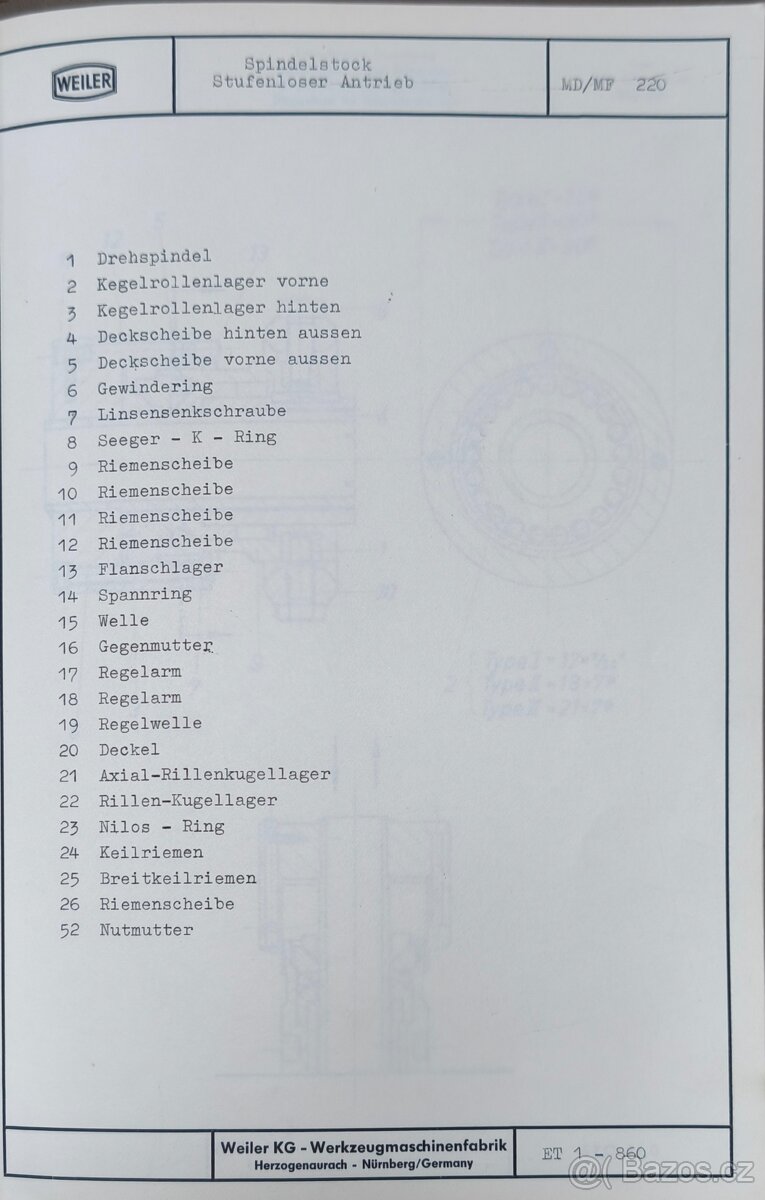Soustruh WEILER MD220_2 - 19