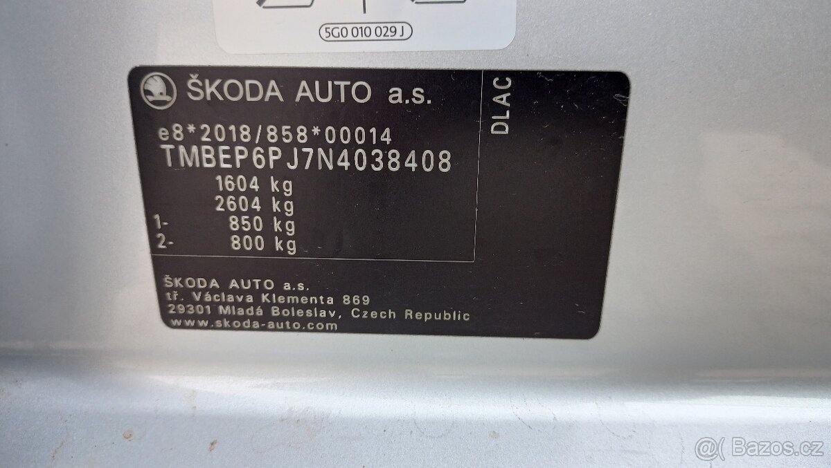 ŠKODA FABIA IV 1,0 TSI LED DPH škoda servis - 19