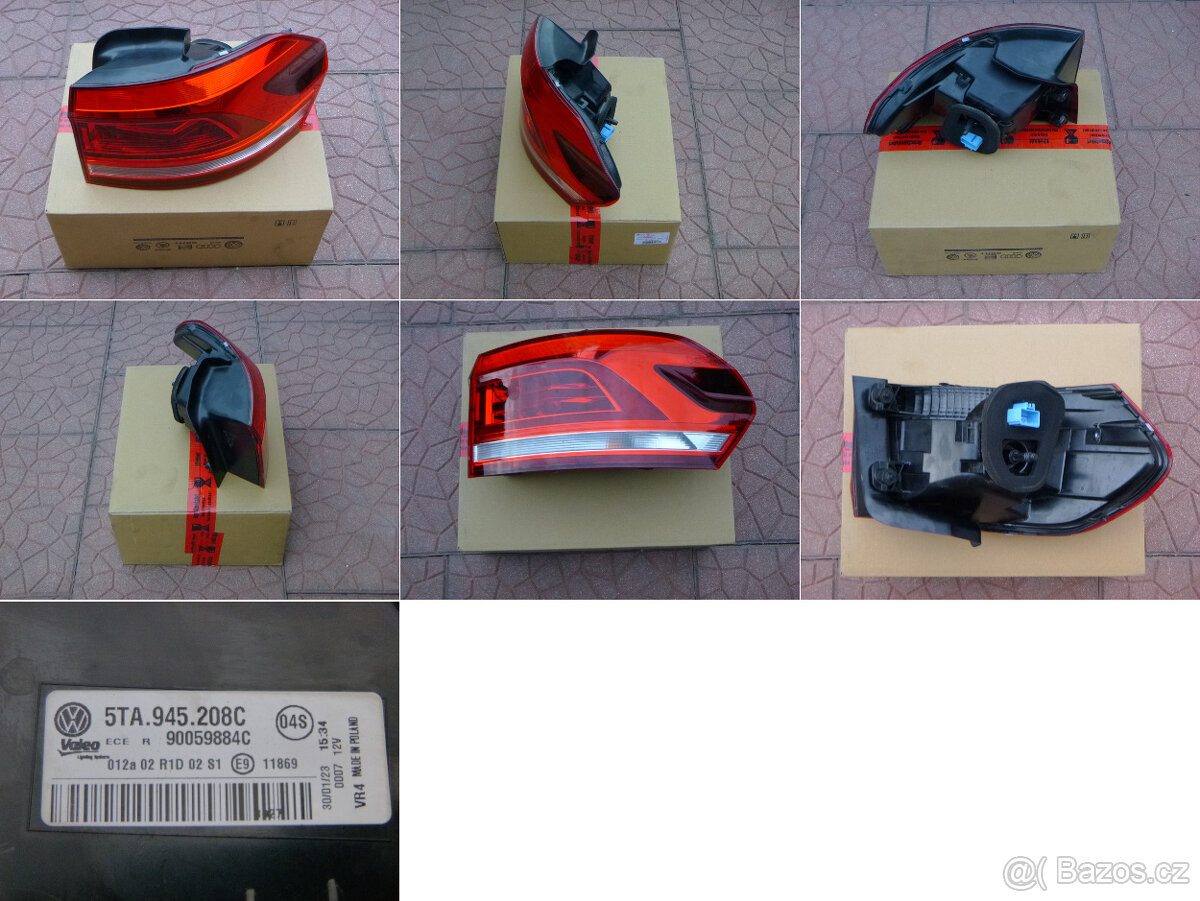 VW Touran výztuha světlo blatník dveře kapota 5TA - 19