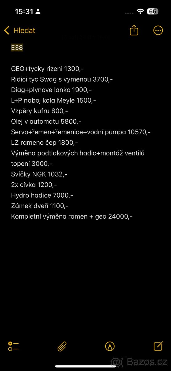 BMW E38 730i V8 - 19