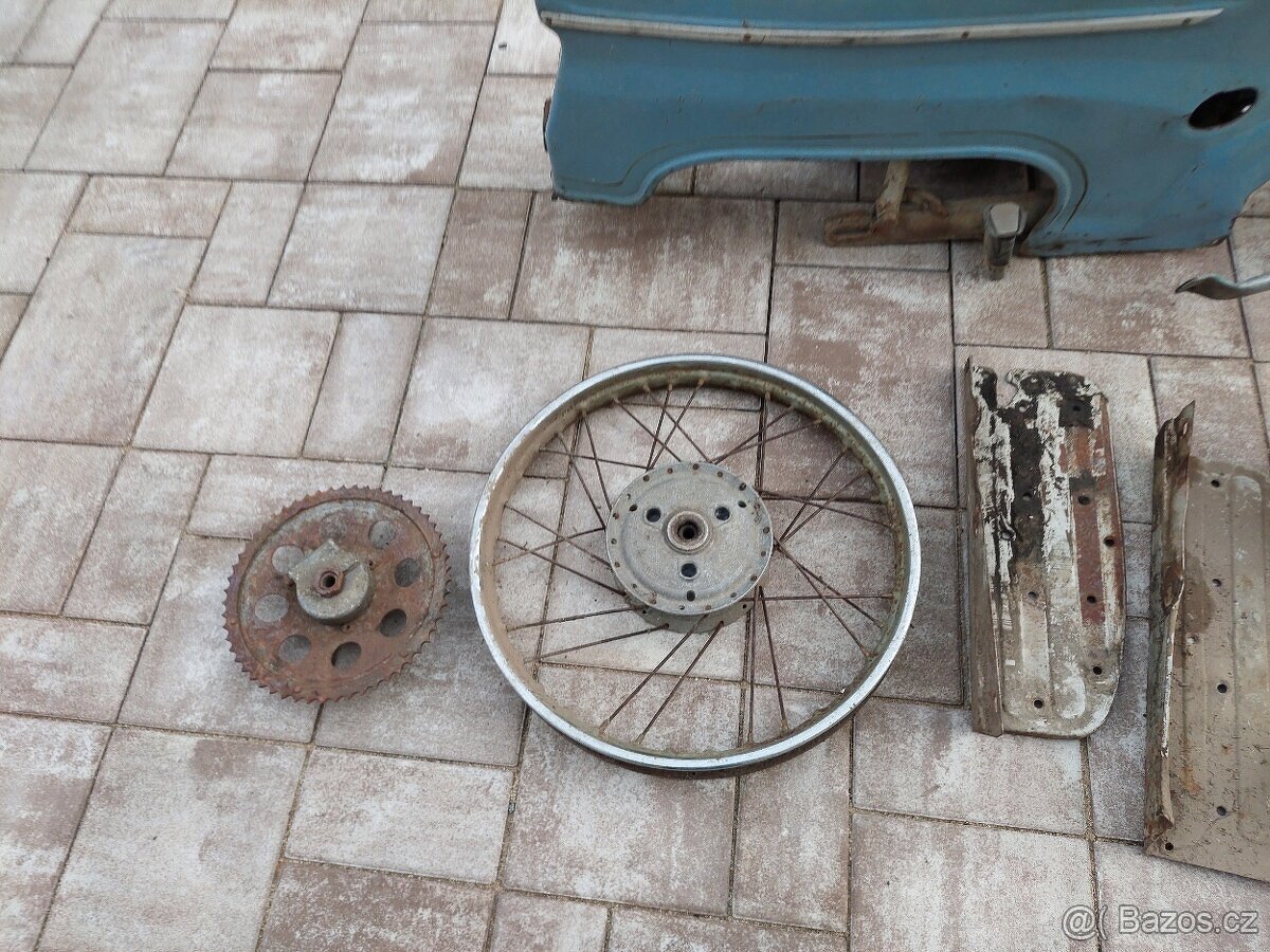 Jawa 50 pionyr - typ 20, puvodni lak, holubi modr - 19