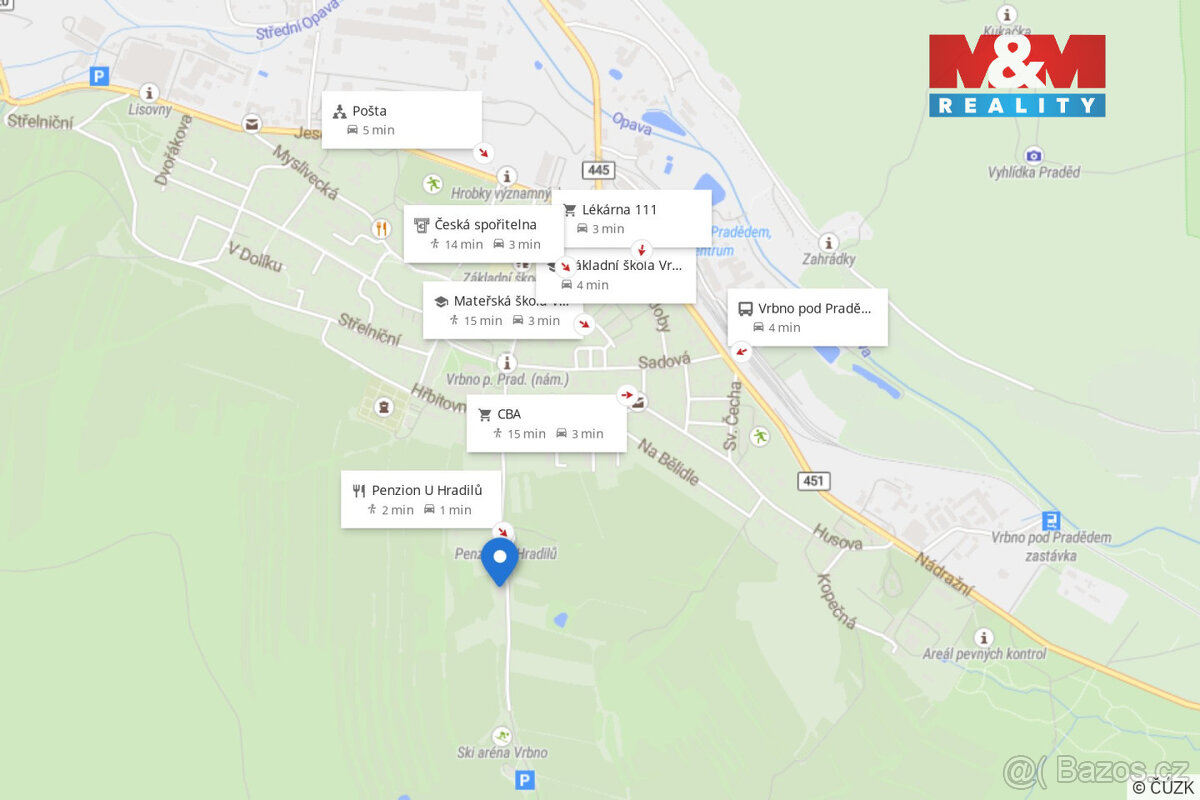 Prodej apartmánu 1+kk, Vrbno pod Pradědem, ul. Žižkova - 19