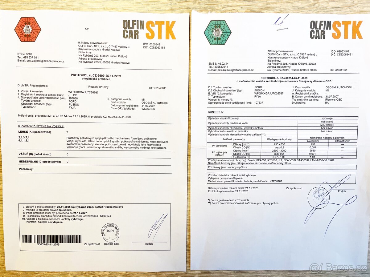 FORD FUSION+ 1.6i DURATEC 16V 74KW 107.000KM PĚKNÝ STAV - 19
