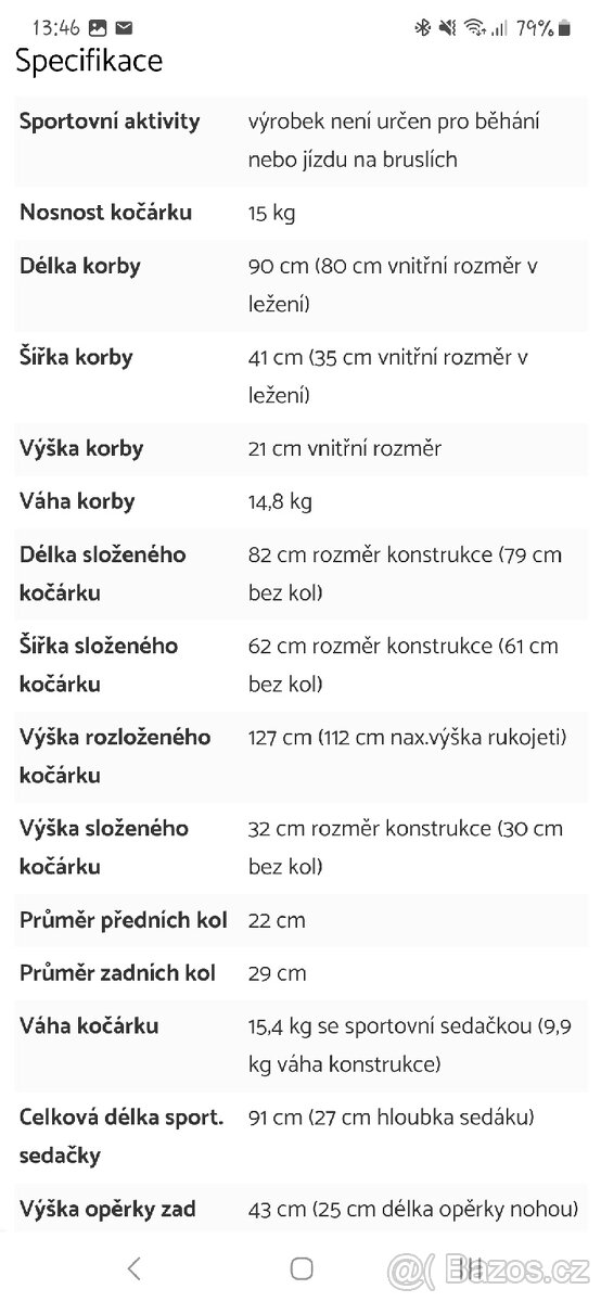 Kočárek Junama termo line Tex - 19