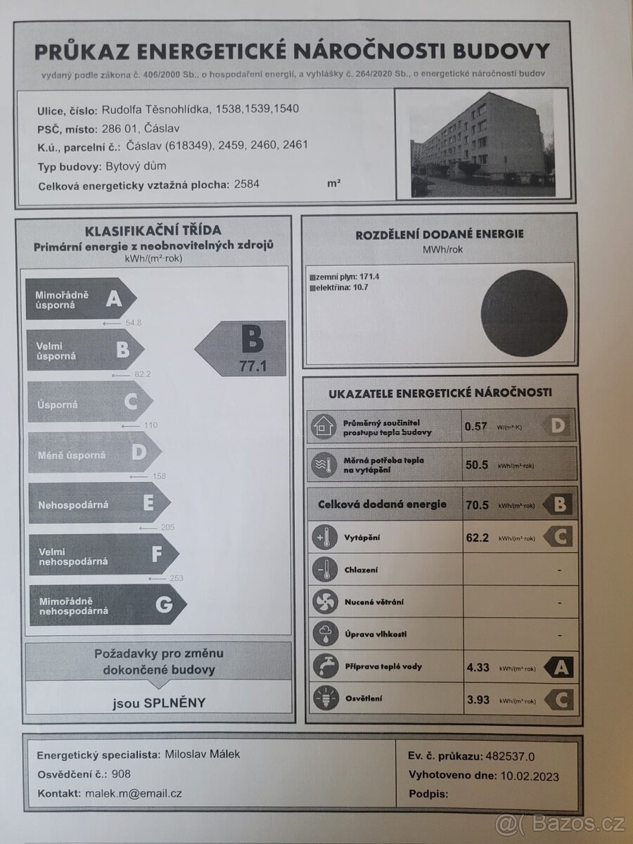 Pronajem bytu 3+1, Caslav - 19