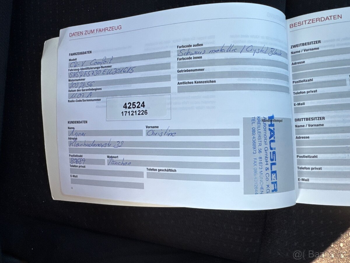 Honda CR-V 2.0i 16V 1. MAJITEL V CZ - 19