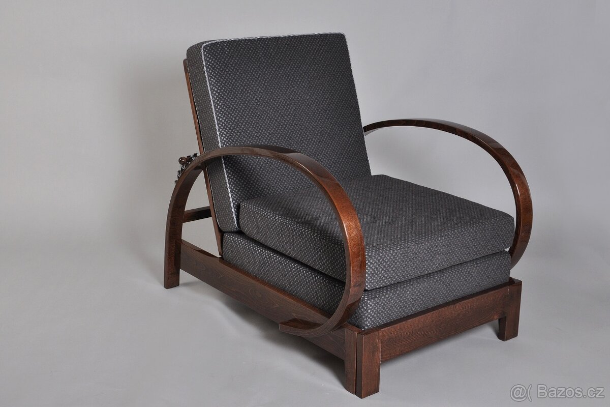 Polohovací křeslo- Halabala - 19