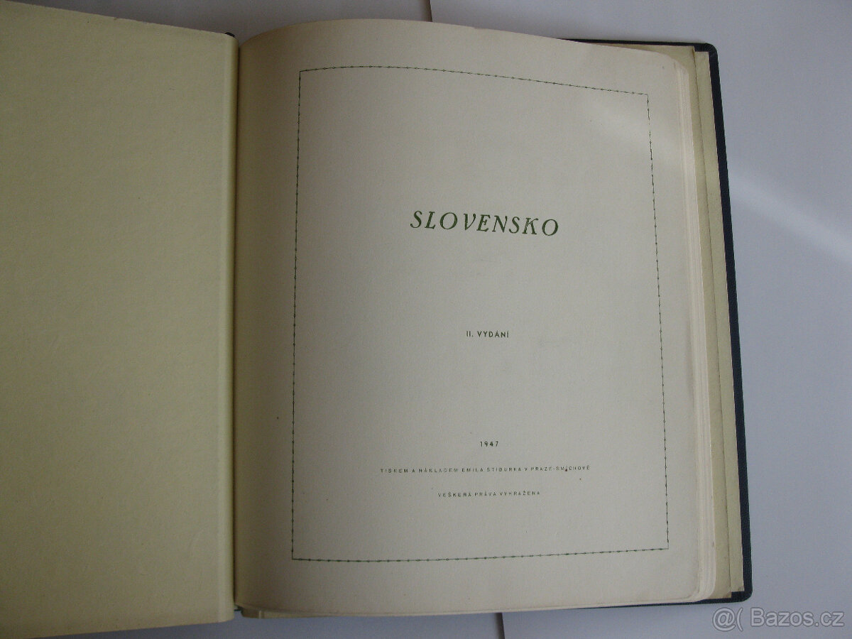 Album známky Afrika , Pérové desky s listy Slovensko . - 19
