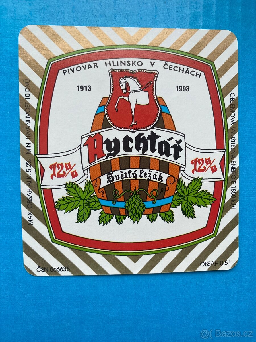 Pivní etikety výroční z r. 1970,1971, 1972, 1995 ,.... - 19