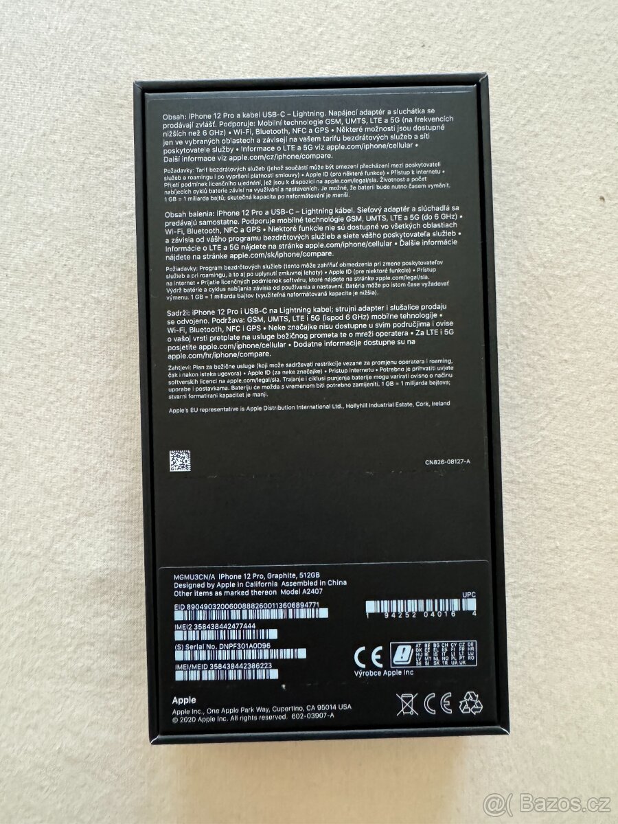 PRODÁNO iPhone 12 PRO, 512GB, GRAPHITE - 19