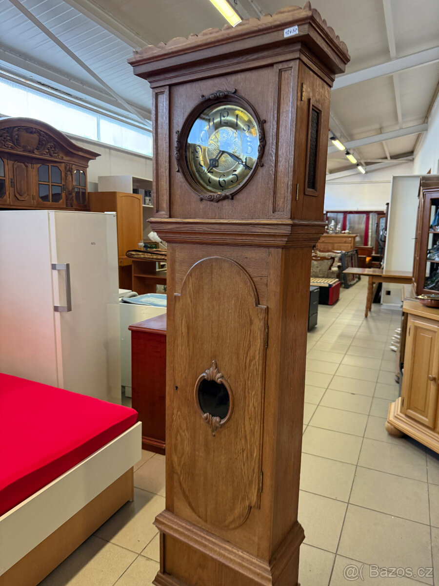 Anglické dubové podlahové bicí hodiny - 19