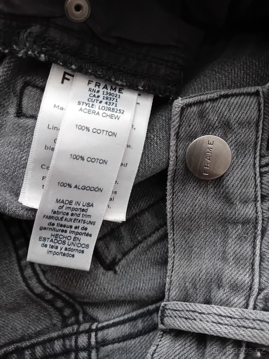 Frame dámské luxusní džíny ke kotníkům vel. S/M - 19