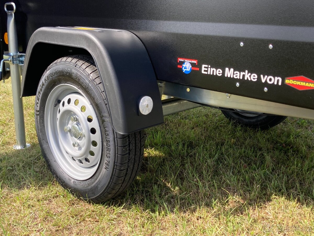 Přívěsný Vozík CAMPING Blackout s Nosičem na Stan Böckmann - 19
