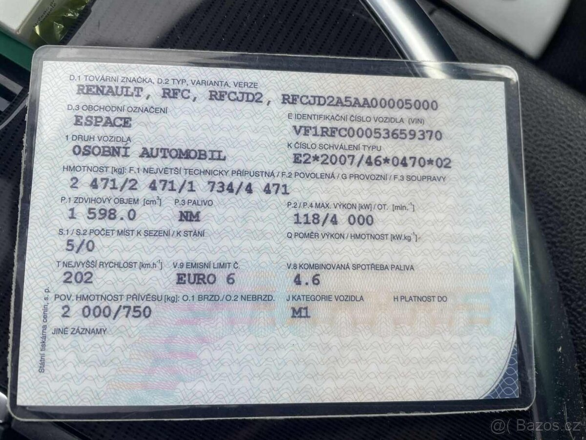 Renault ESPACE V najeto 106 094km - 19