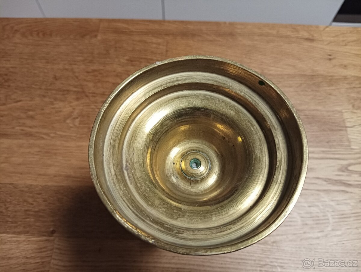 MOSAZNÝ EMPÍROVÝ SVÍCEN -BIEDERMEIER-19. STOLETÍ FRANCIE - 19