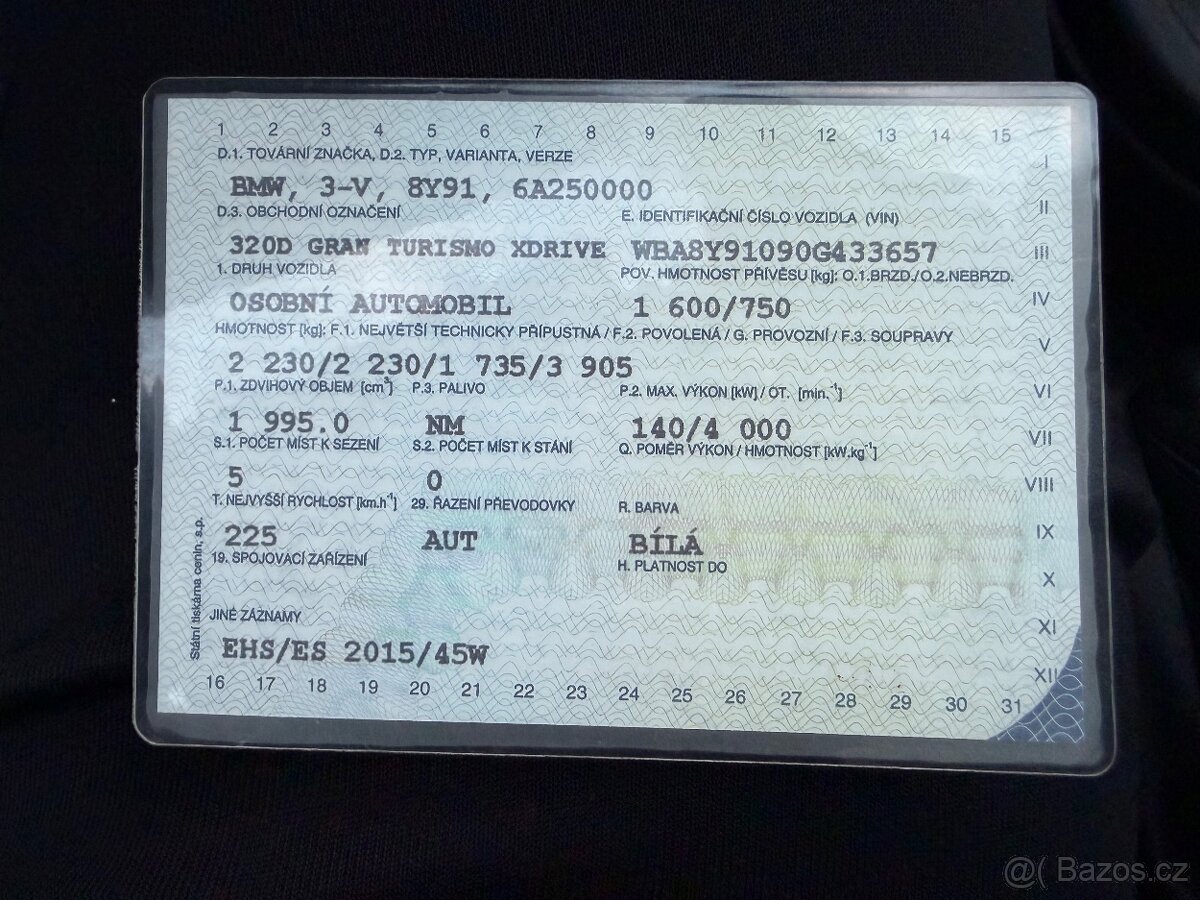 BMW 320D X-Drive GRAN TURISMO f34 2016 - 19