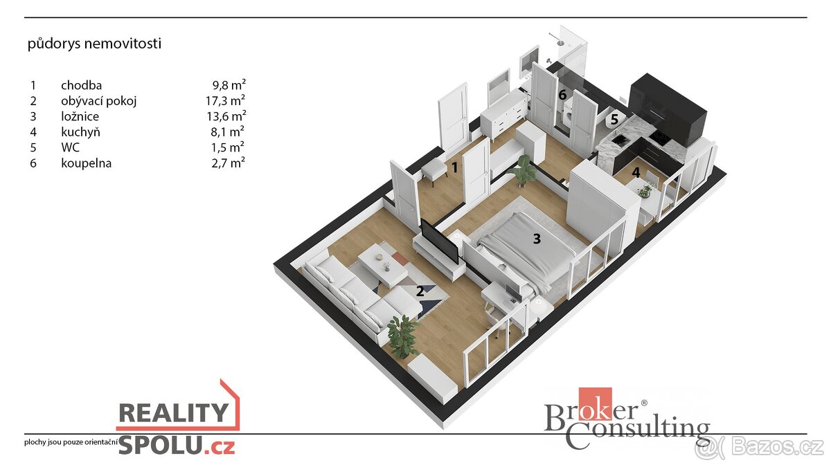 Prodej, byty/2+1, 55 m2, Devotyho 2451, 53002 Pardubice, Par - 19