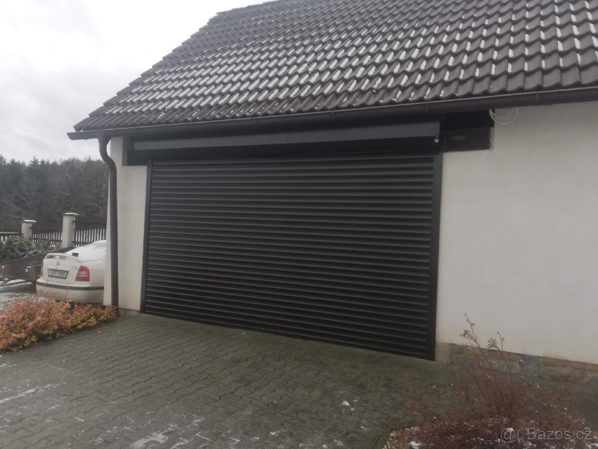 Garážová rolovací vrata zateplené 77mm lamely možno montáž - 19