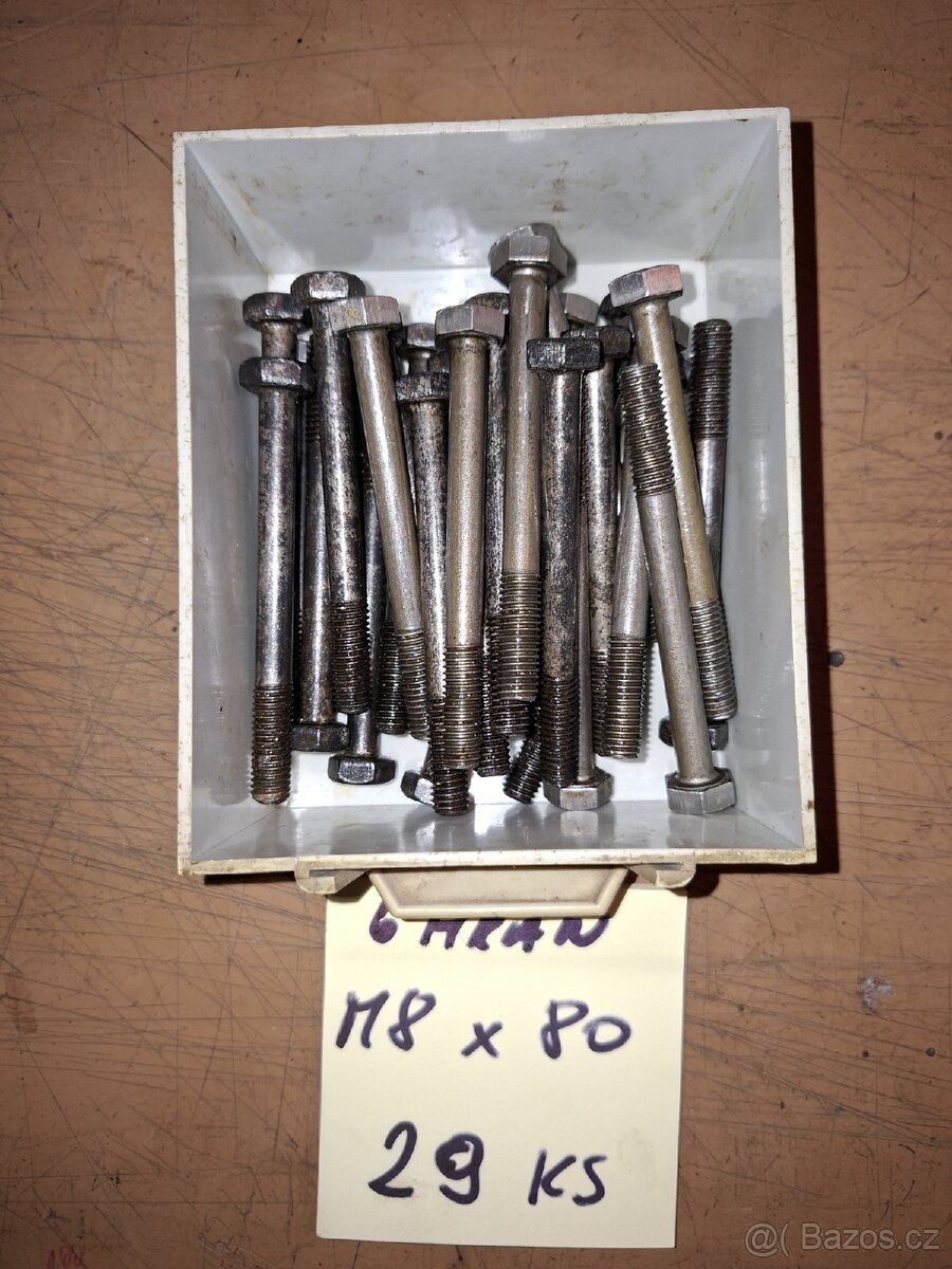 Spojovací materiál..šrouby, matice NOVÉ - 19