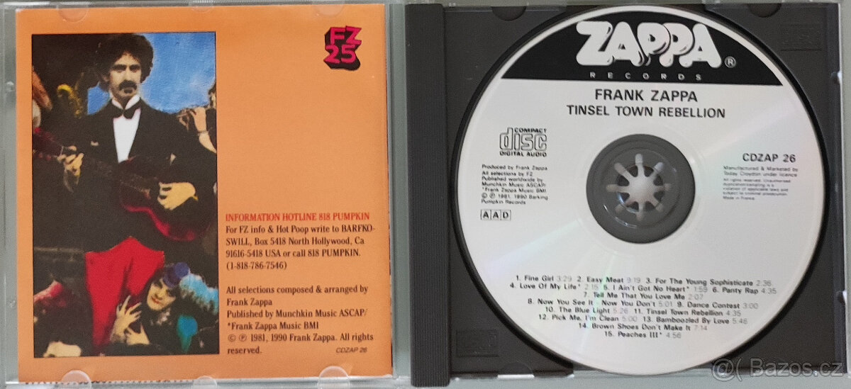 CD Frank Zappa: Různá alba - 19