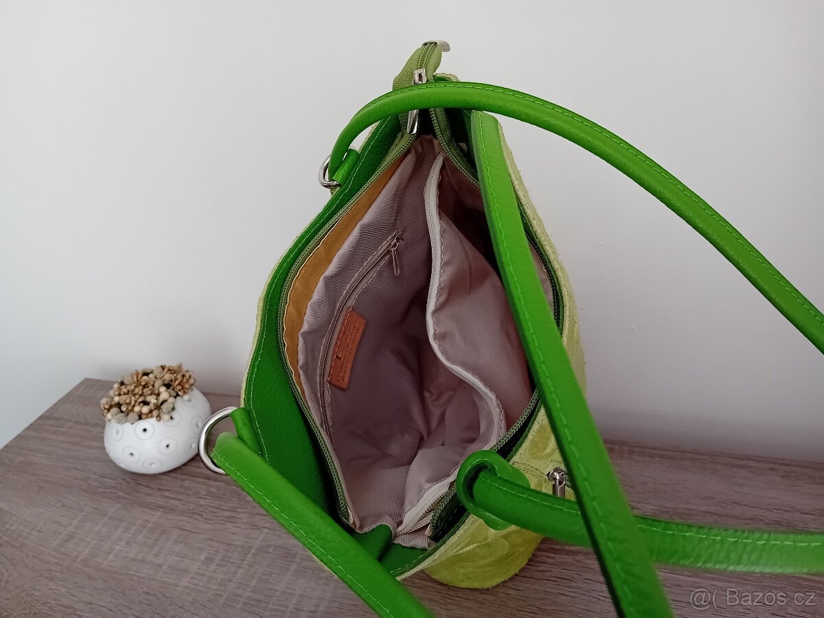 F.Z. Genuine Leather dámská kabelka + batůžek kožená - 19