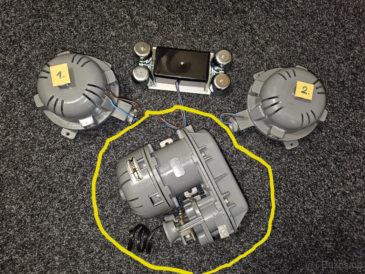 Industriální důlní/školní zvonek TESLA 75V za 1 200,-Kč TOP - 19