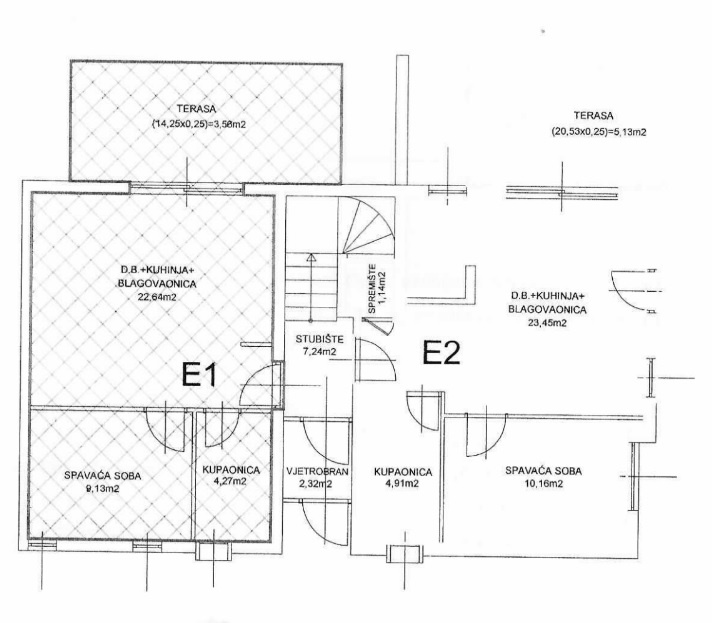 ☀NOVALJA (HR) - 2-izbový byt 45 m2 na prízemí so záhradou - 19