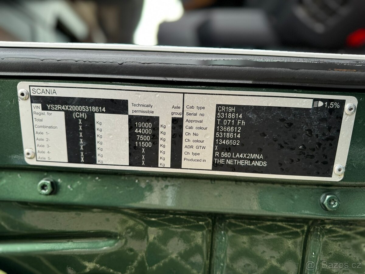 Scania R560 V8 4x2 / Hydraulika / Manuál / PRODÁNO - 19