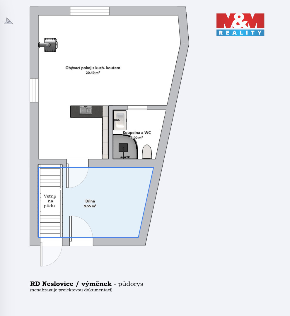 Prodej rodinného domu v Neslovicích. - 19