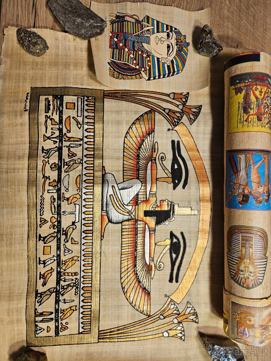 HODINKY DÁMSKÉ,OBRÁZKY EGYPT RUČNÍ PAPÍR - 19