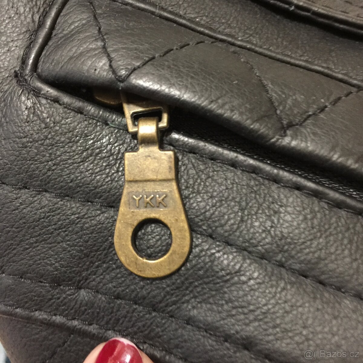 Retro bunda a vesta kožená nenošená luxusní Top stav - 19