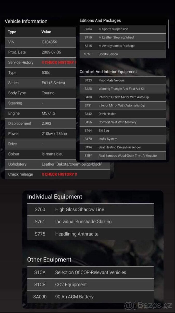BMW E61 LCI 530da 173kw - 19